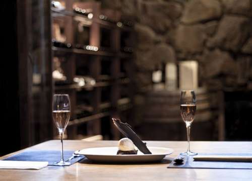 Dinner in our cellar