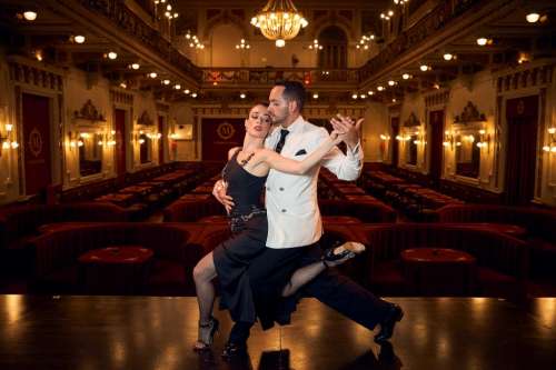 Bailarines de Tango